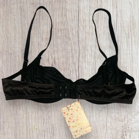 NWT Free People Heartthrob Underwire Bra Black XS - Picture 7 of 12